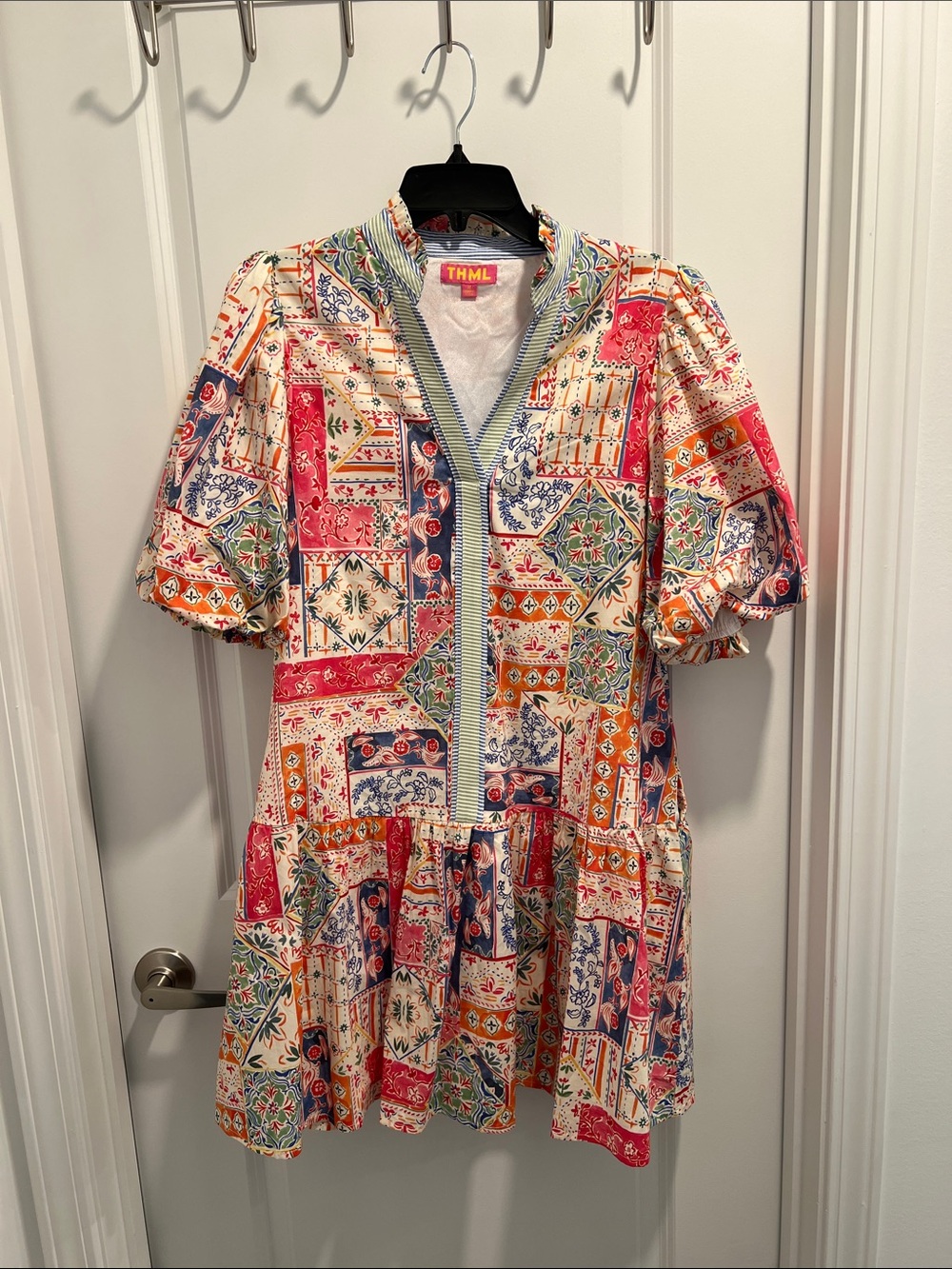 THML Patchwork Print Dress Size Medium